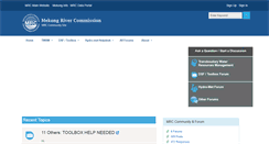 Desktop Screenshot of community.mrcmekong.org