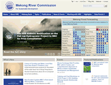 Tablet Screenshot of mrcmekong.org